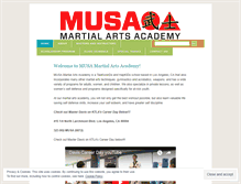 Tablet Screenshot of musamartialarts.com